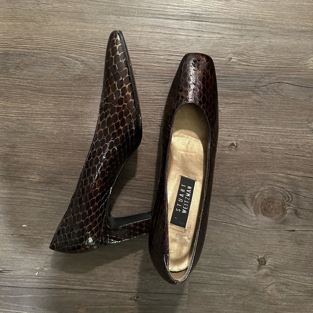 Stuart weitzman mules vintage real leather